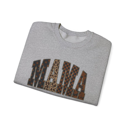 Mama Leopard Print Crewneck Sweatshirt
