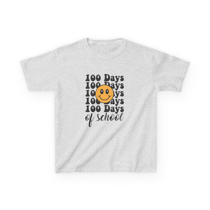 100 Days of School Kids T‑Shirt — Smiley Face Celebration Tee