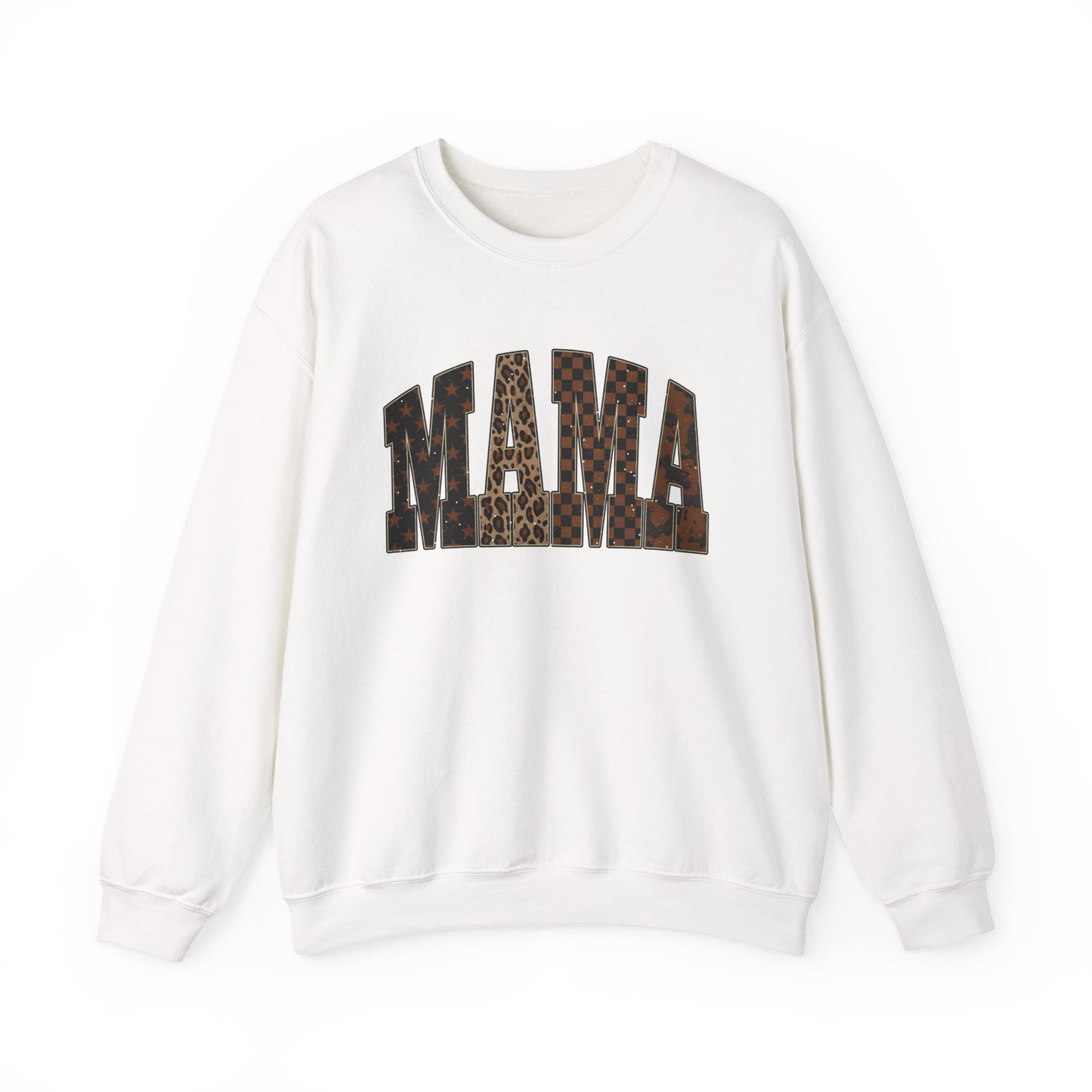 Mama Leopard Print Crewneck Sweatshirt