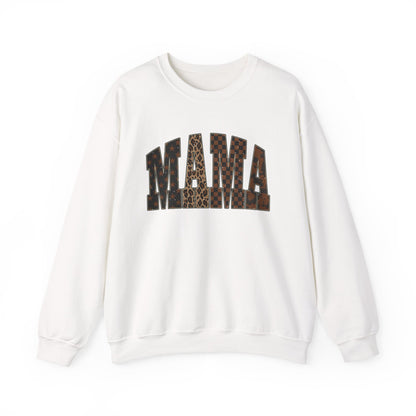 Mama Leopard Print Crewneck Sweatshirt