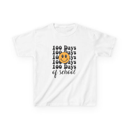 100 Days of School Kids T‑Shirt — Smiley Face Celebration Tee