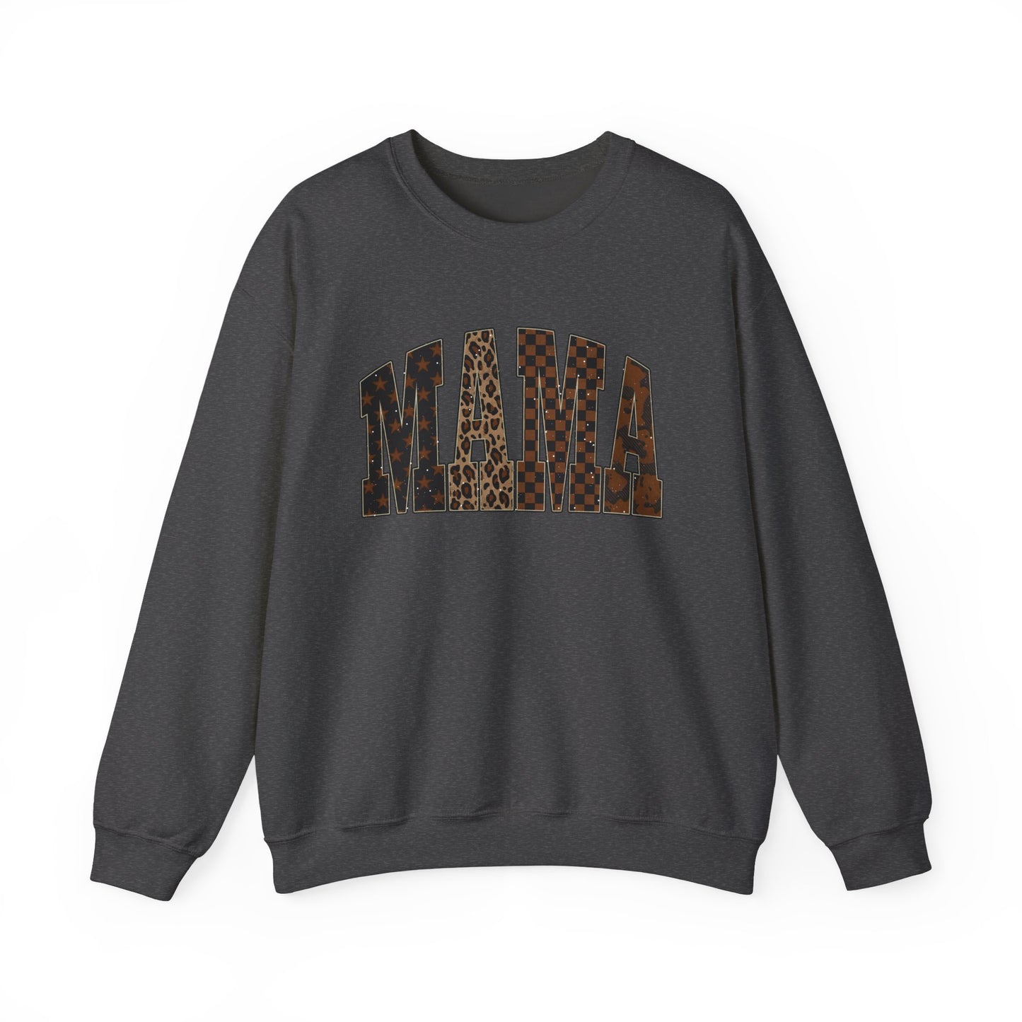 Mama Leopard Print Crewneck Sweatshirt