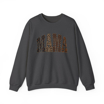 Mama Leopard Print Crewneck Sweatshirt