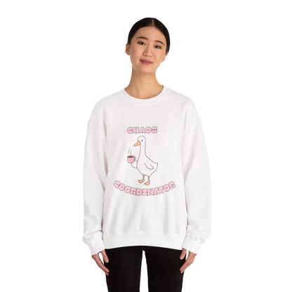 Chaos Coordinator Sweatshirt - Cute Goose Graphic Crewneck