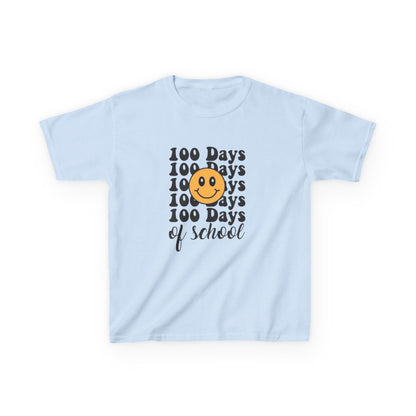 100 Days of School Kids T‑Shirt — Smiley Face Celebration Tee