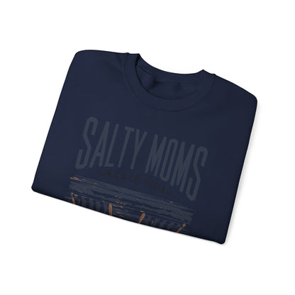 Salty Moms Beach Club Sweatshirt — "Girls Just Wanna Have Sun" Cozy Crewneck