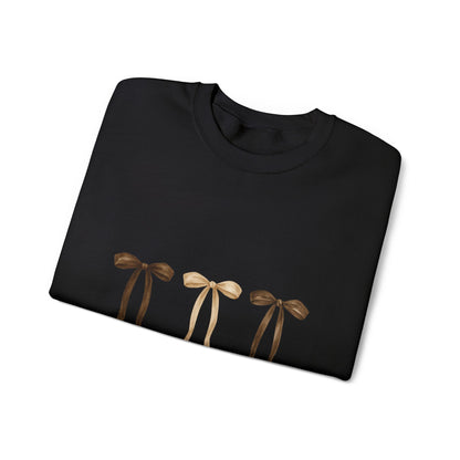Crewneck Sweatshirt — "Jesus Made Her a Mama" Neutral Ribbon Design