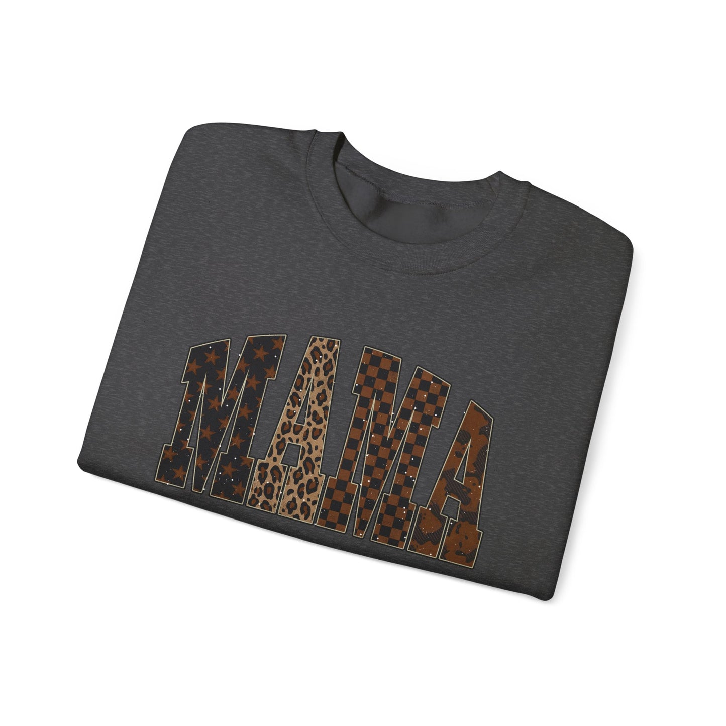 Mama Leopard Print Crewneck Sweatshirt
