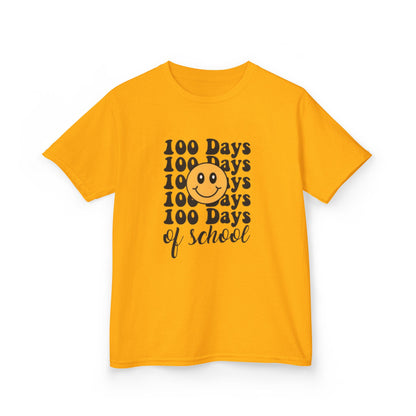 100 Days of School Kids T‑Shirt — Smiley Face Celebration Tee