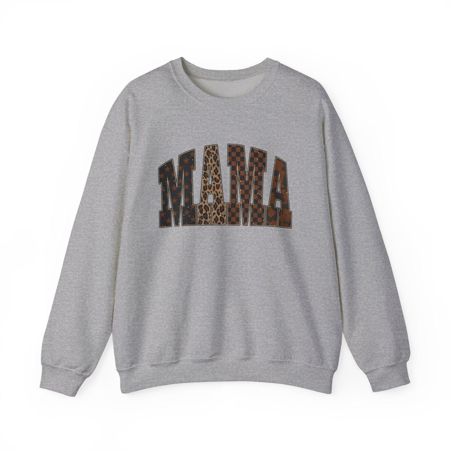 Mama Leopard Print Crewneck Sweatshirt