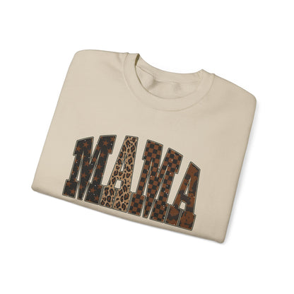Mama Leopard Print Crewneck Sweatshirt