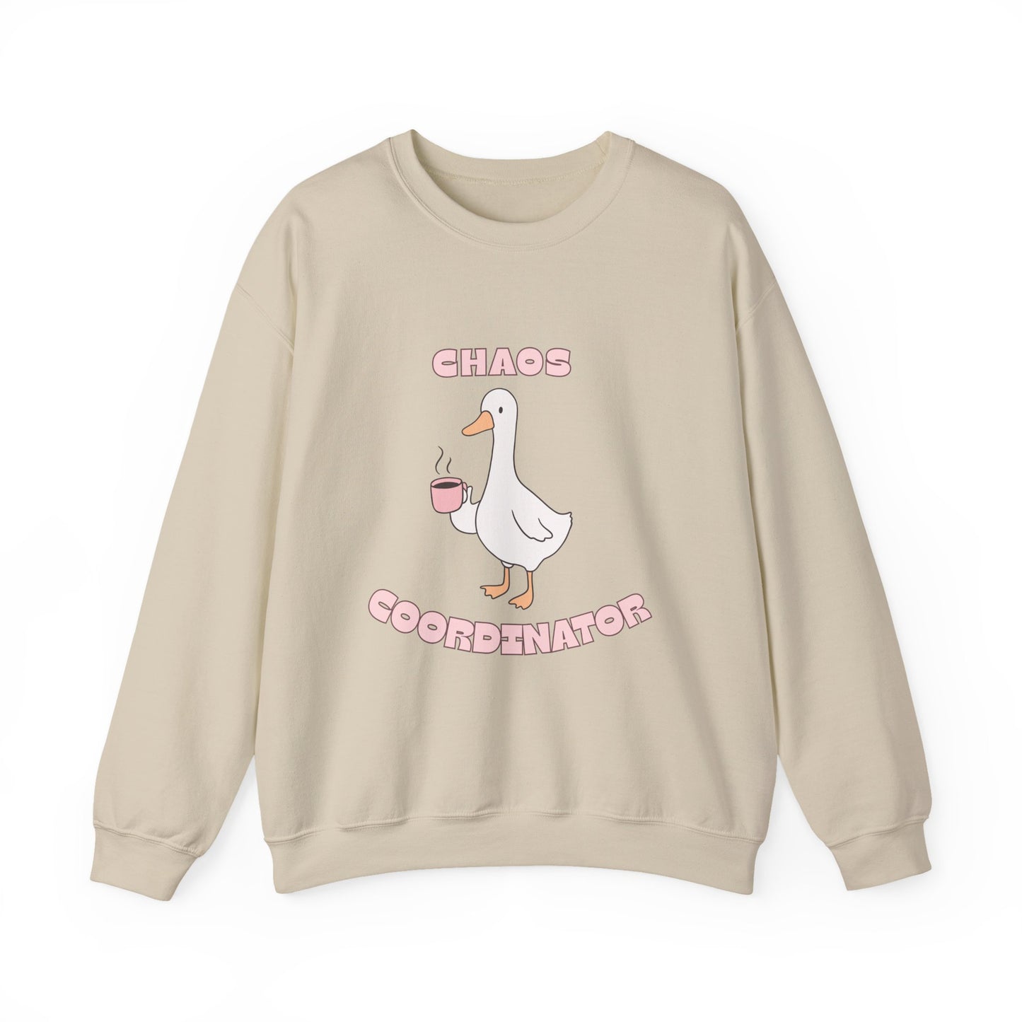 Chaos Coordinator Sweatshirt - Cute Goose Graphic Crewneck