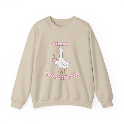 Chaos Coordinator Sweatshirt - Cute Goose Graphic Crewneck