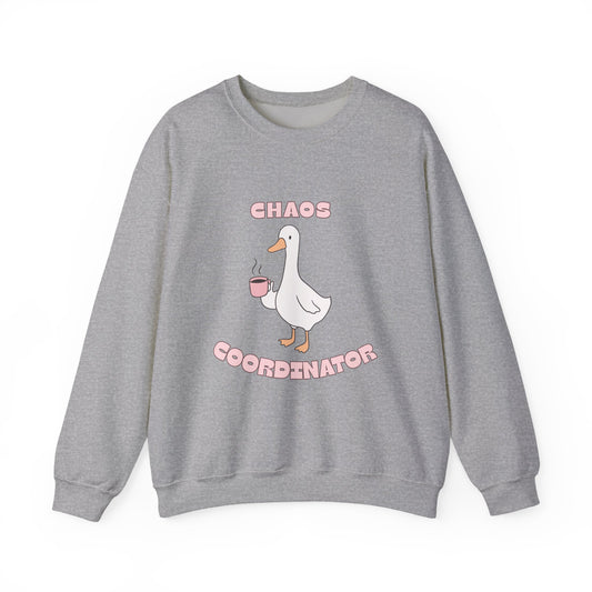 Chaos Coordinator Sweatshirt - Cute Goose Graphic Crewneck