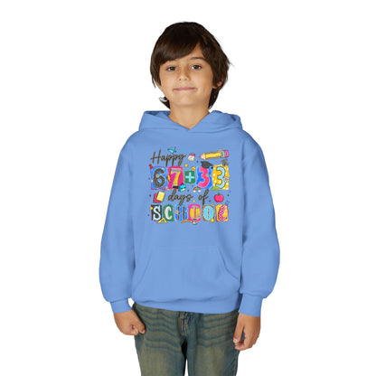 Happy 100th  Days of School Youth Hoodie – Colorful Back-to-School Sweatshirt