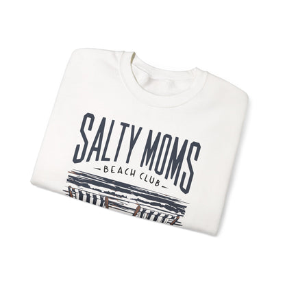 Salty Moms Beach Club Sweatshirt — "Girls Just Wanna Have Sun" Cozy Crewneck
