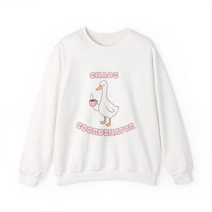 Chaos Coordinator Sweatshirt - Cute Goose Graphic Crewneck