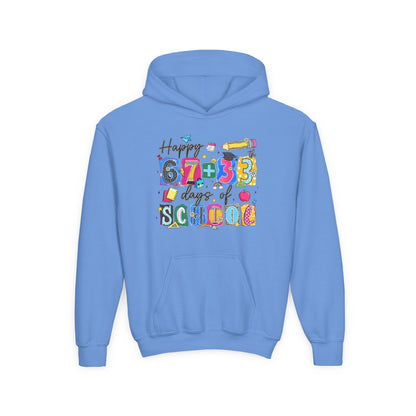 Happy 100th  Days of School Youth Hoodie – Colorful Back-to-School Sweatshirt