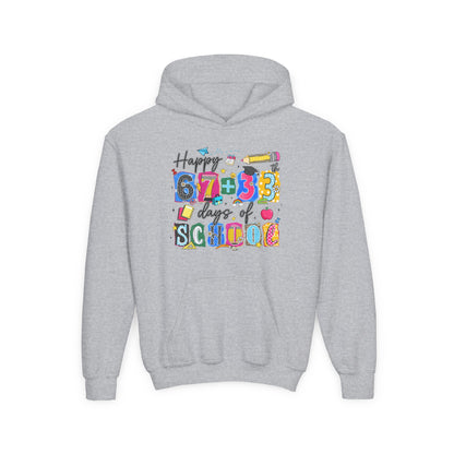 Happy 100th  Days of School Youth Hoodie – Colorful Back-to-School Sweatshirt