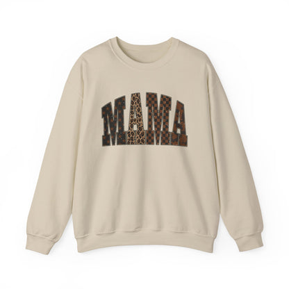 Mama Leopard Print Crewneck Sweatshirt